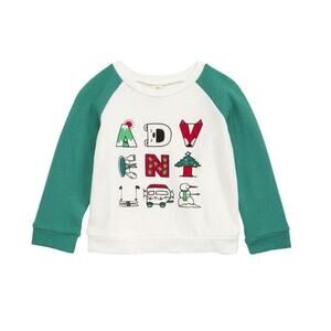 Tucker + Tate Toddlers Winter Adventure Sweatshirt in Ivory Egret Adventure 3Mth